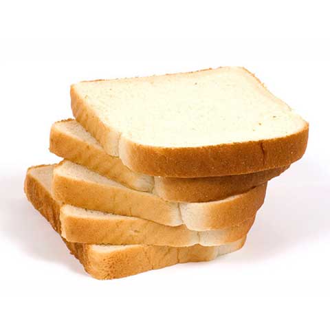 Bread, white, commercially prepared (includes soft bread crumbs)