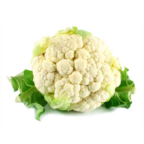 Cauliflower, cooked, boiled, drained, without salt