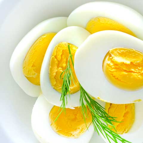 Egg, whole, cooked, hard-boiled