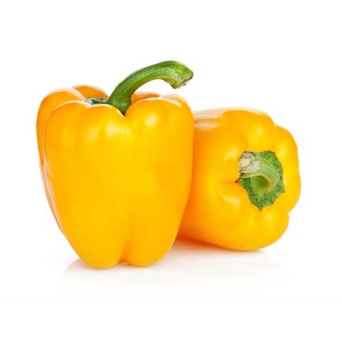Peppers, sweet, yellow, raw
