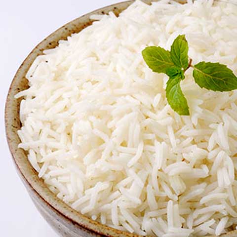 Rice, white, medium-grain, enriched, cooked